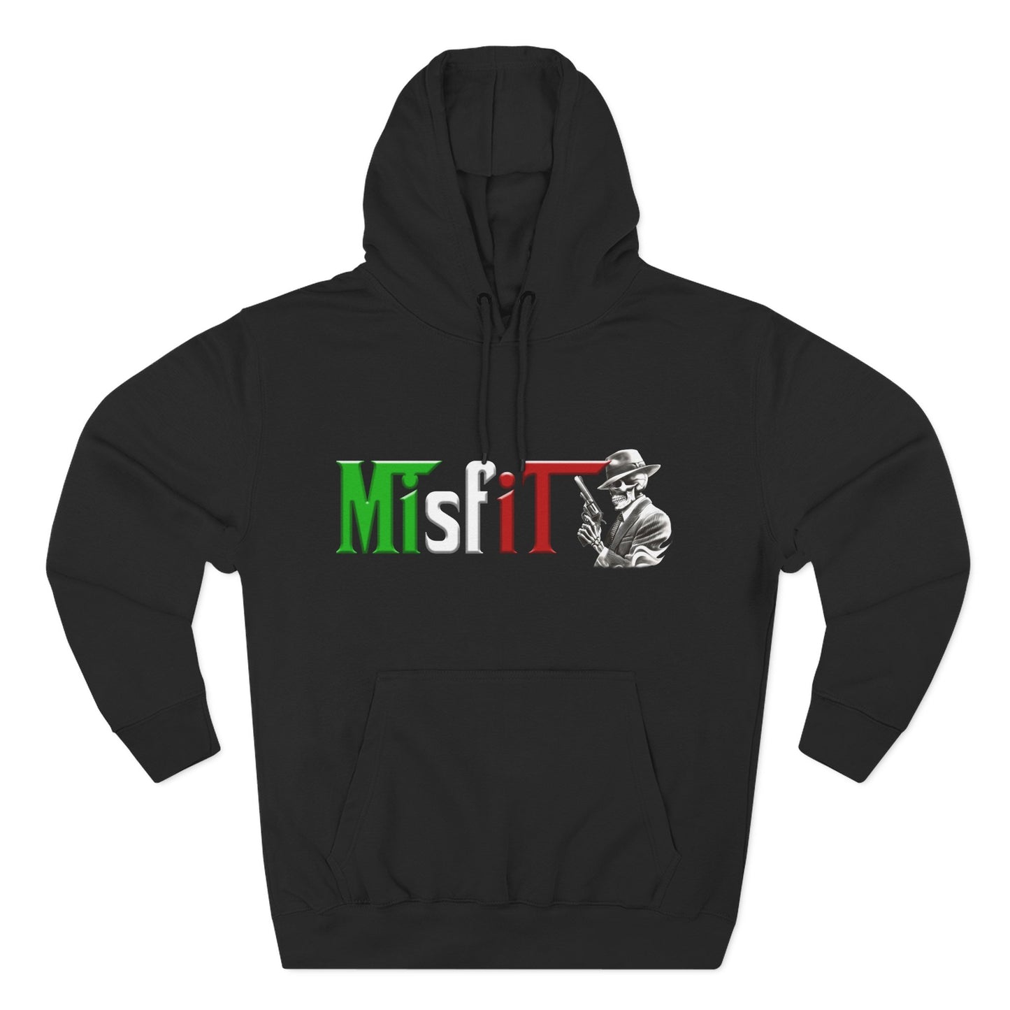 Misfit Italian Mobster Hoodie” – Defiant Creeds Original Three-Panel Fleece Hoodie