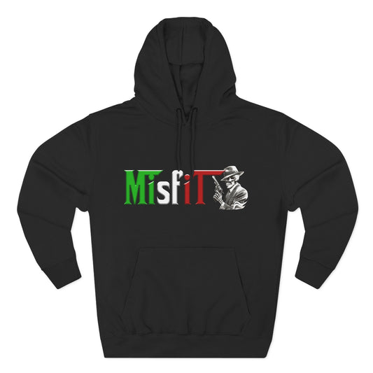 Misfit Italian Mobster Hoodie” – Defiant Creeds Original Three-Panel Fleece Hoodie