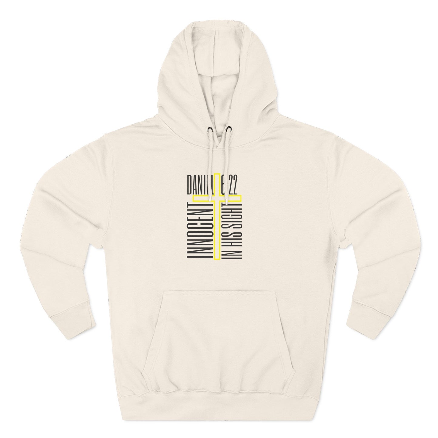 Innocent in His Sight. Christian Cross Hoodie Daniel 6:22 Hoodie