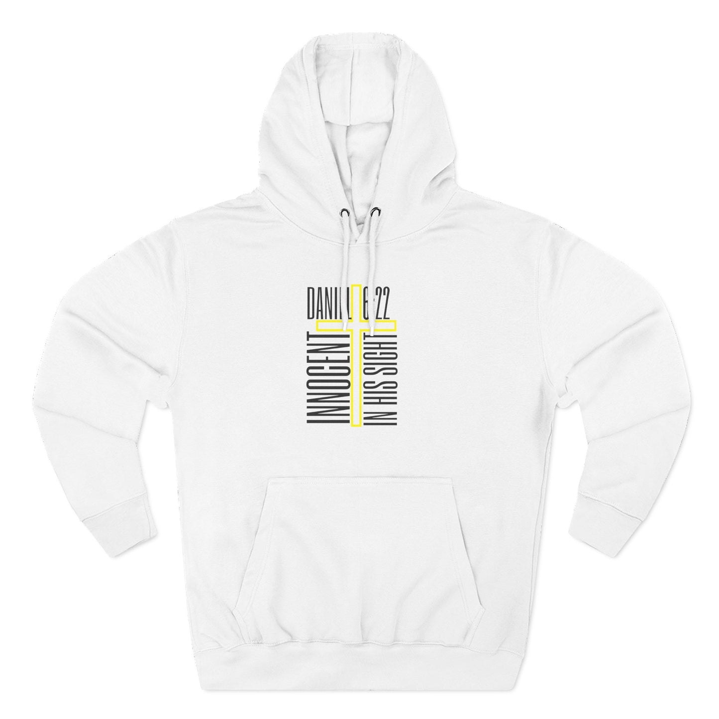 Innocent in His Sight. Christian Cross Hoodie Daniel 6:22 Hoodie
