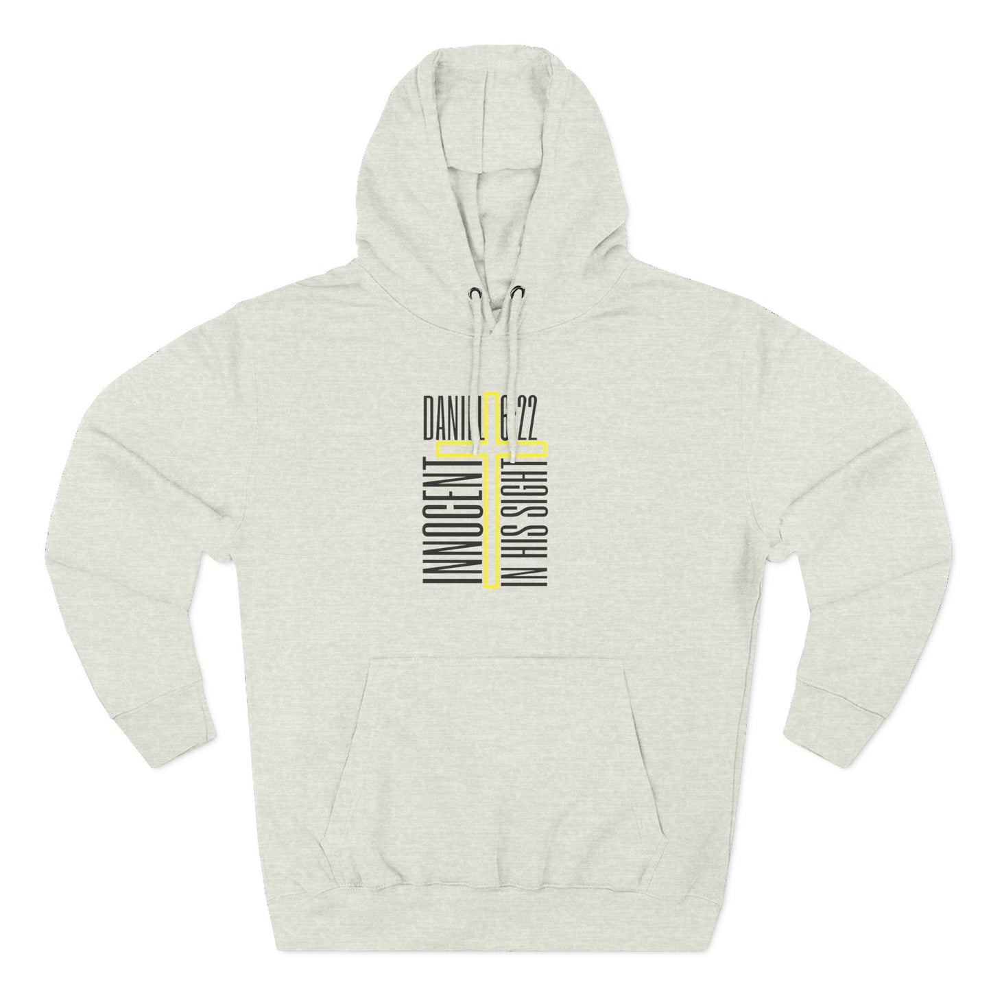 Innocent in His Sight. Christian Cross Hoodie Daniel 6:22 Hoodie